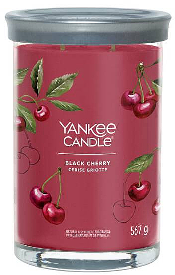 Ароматична свічка в склянці «Black Cherry», 2 ґноти - Yankee Candle Singnature — фото N1