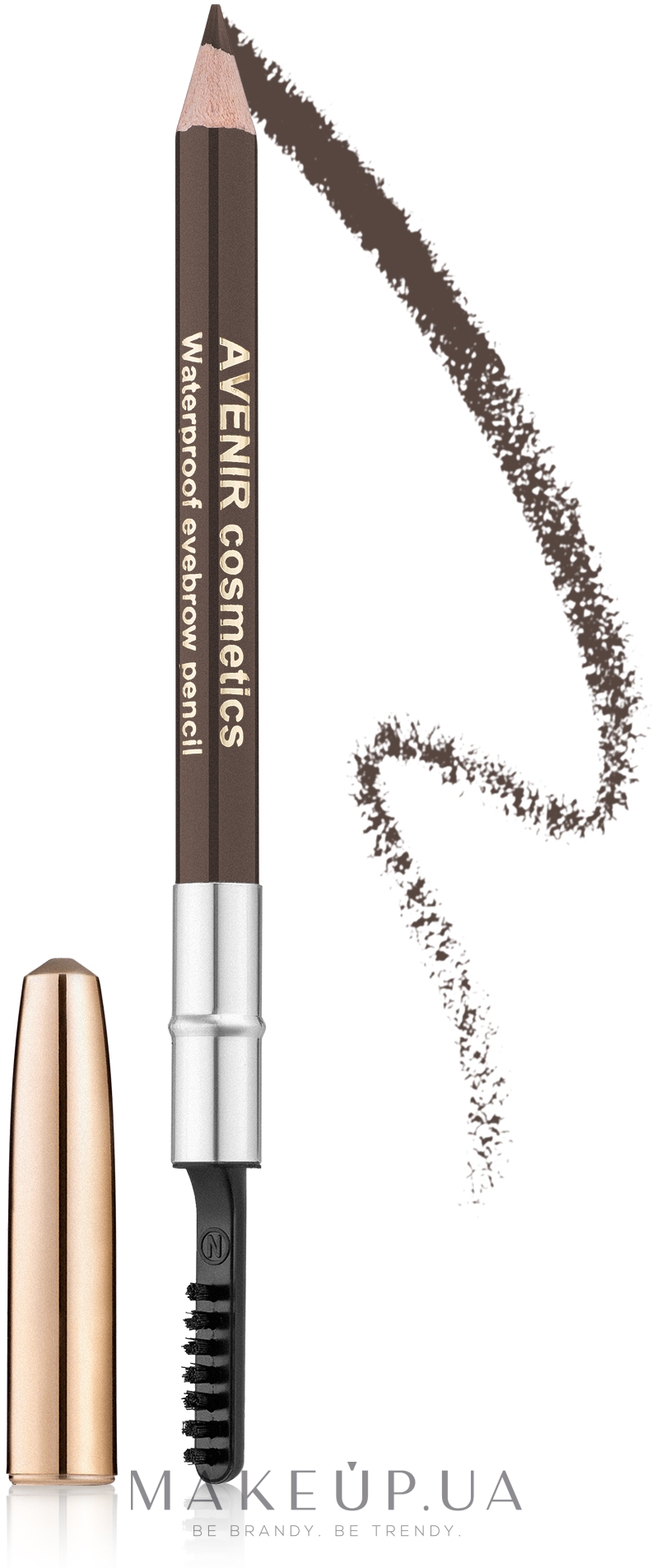Олівець для брів - Avenir Cosmetics Eyebrow Pencil Waterproof — фото 74 - Пепел с капучино