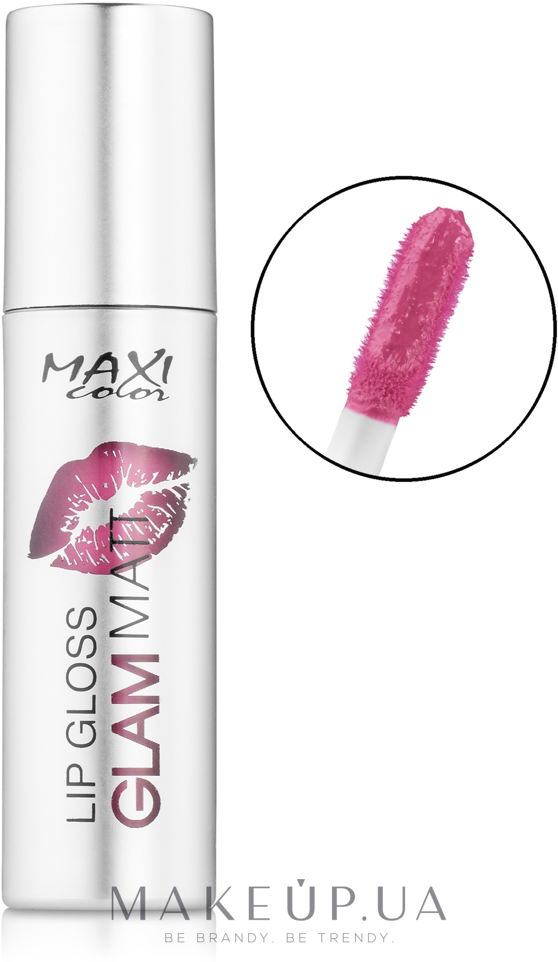 Жидкая матовая помада - Maxi Color Lip Gloss Glam Matt — фото 02 - Silk Cherry