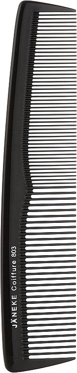 Гребень для волос, черный - Janeke Comb Janeke Titanium 803 Lady 7" — фото N1