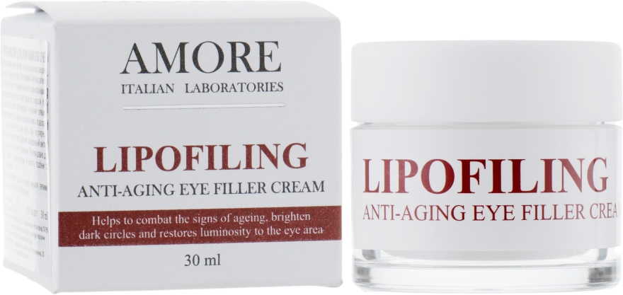 Концентрированый антивозрастной крем-филлер под глаза с липофилинг комплексом - Amore Lipofiling Anti-Aging Eye Filler Cream — фото N1