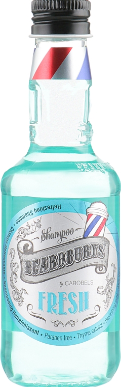 Освіжальний шампунь з екстрактом ментолу - Beardburys Fresh Shampoo — фото N1