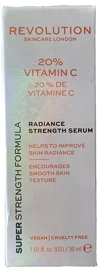 Сыворотка для лица с витамином С, 20 % - Makeup Revolution Skincare Serum 20% Vitamin C — фото N2