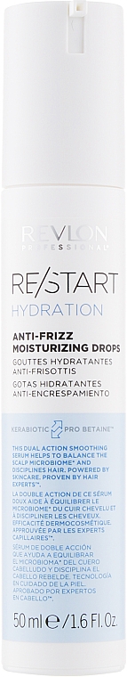 Сироватка для зволоження волосся - Revlon Professional Restart Hydration Anti-frizz Moisturizing Drops — фото N1
