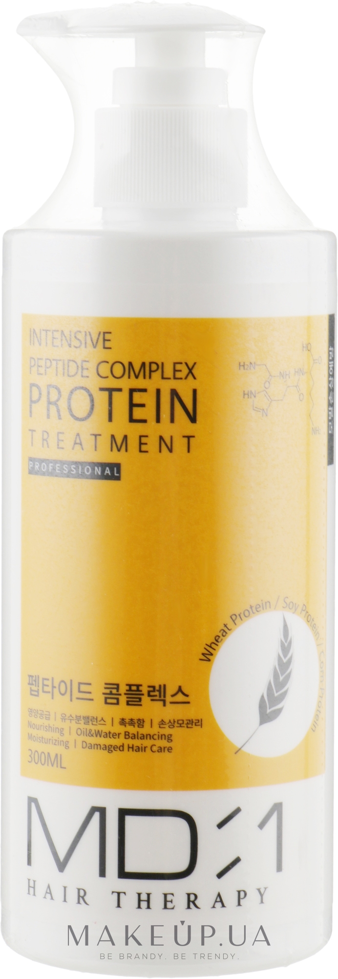 Маска-кондиционер для волос с протеином - Med B MD:1 Intensive Peptide Complex Protein Treatment — фото 300ml