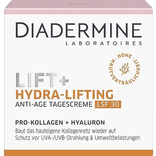 Денний крем для обличчя із захистом SPF 30 - Diadermine Lift+ Hydra-Lifting Anti-Age SPF 30 Day Cream — фото N1