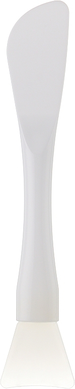 Шпатель CS-156W косметический силиконовый с лопаткой для масок, белый - Cosmo Shop
