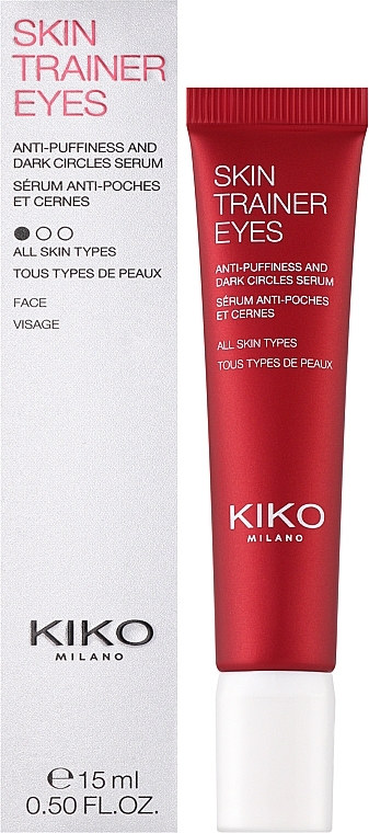 Сыворотка для глаз с тонизирующим эффектом - Kiko Milano Skin Trainer Eyes Serum — фото N2