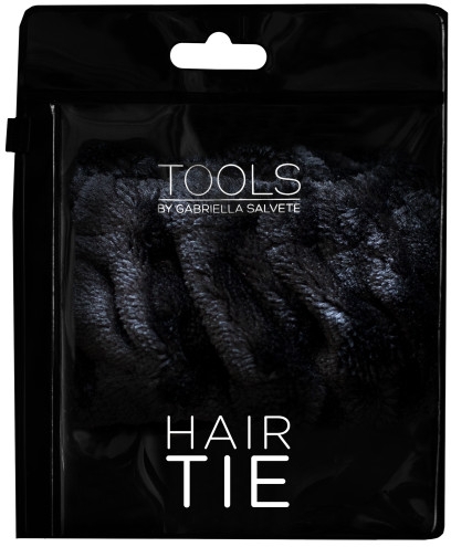 Резинка для волосся велюрова, чорна - Gabriella Salvete Hair Tie — фото N1