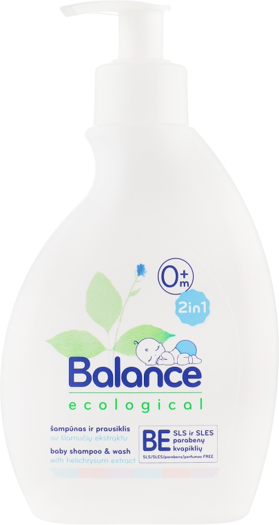 Шампунь-гель дитячий 2 в 1 - Balance Ecological Body Shampoo&Wash — фото N2