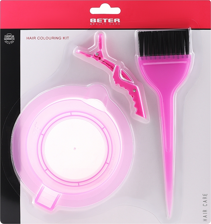 Набор для домашнего окрашивания волос - Beter Home Hair-Dyeing Kit (bowl/1pcs + brush/1pcs + clips/1pcs) — фото N1