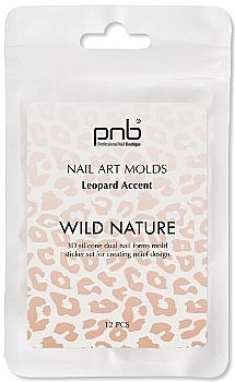 Силиконовые молды для верхних форм - PNB Wild Nature Nail Art Molds Leopard Accent — фото N1