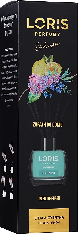 Аромадиффузор "Сирень и лимон" - Loris Parfum Lilac & Lemon Reed Diffuser — фото N1