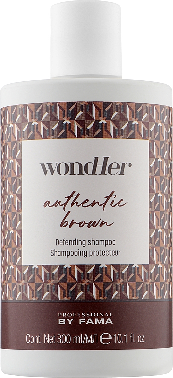 Шампунь для коричневых оттенков - Professional By Fama Wondher Authentic Brown Defending Shampoo — фото N1