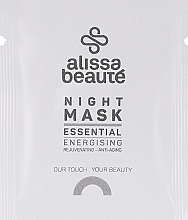 Парфумерія, косметика Нічна маска для обличчя - Alissa Beaute Essential Night Energising Mask (sachet)