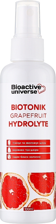 Тонік-гідролат "Грейпфрут" - Bioactive Universe Biotonik Hydrolyte — фото N2