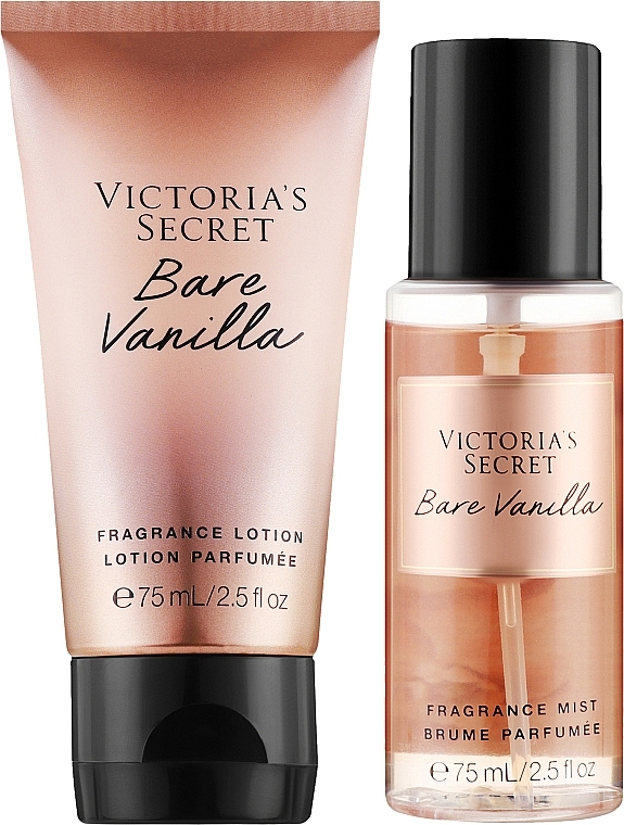 Victoria's Secret Bare Vanilla Gift Set - Подарочный набор (b/mist/75ml + b/lot/75ml) — фото N2