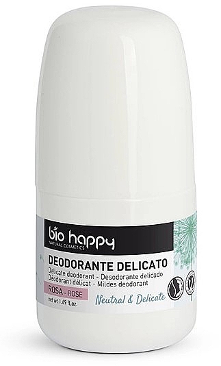 Дезодорант для тела "Роза" - Bio Happy Neutral & Delicate Roll-On Deodorant Rose — фото N1