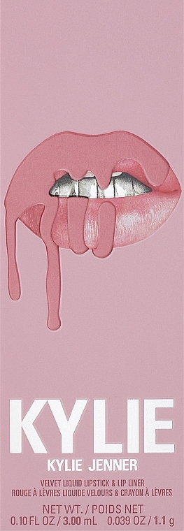 Набір для губ - Kylie Cosmetics Velvet Lip Kit (lipstick/3ml + lip/pencil/1.1g) — фото N2