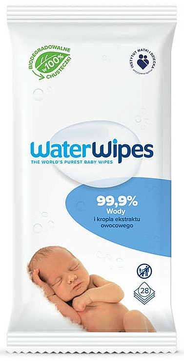 Детские влажные салфетки 28шт - WaterWipes Baby Wipes — фото N1