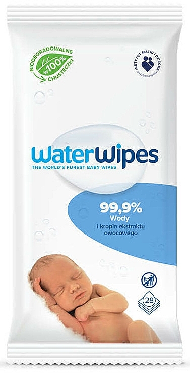 Дитячі вологі серветки, 28 шт. - WaterWipes Baby Wipes — фото N1