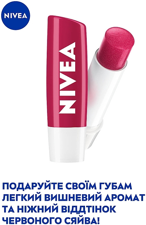 Бальзам для губ "Вишневое сияние" - NIVEA Cherry Shine — фото N3