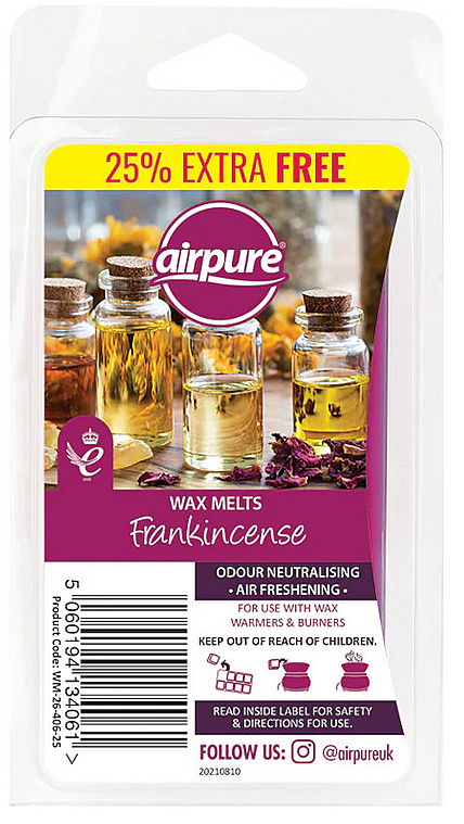 Віск для аромалампи - Airpure Frankincense 8 Air Freshening Wax Melts — фото N1