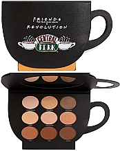 Духи, Парфюмерия, косметика Палетка теней для глаз - Makeup Revolution Friends X Revolution Face Palette Grab a Cup