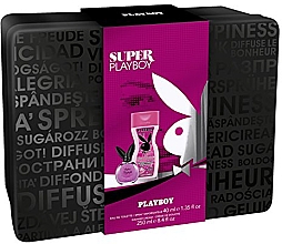 Парфумерія, косметика Playboy Super Playboy For Her - Набір (edt/40ml + sh/gel/250ml)