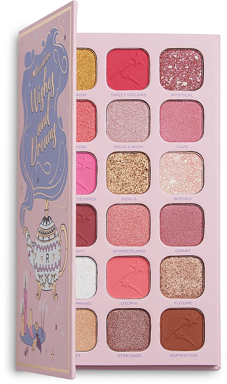 Палетка тіней - I Heart Revolution Book of Spells Wishes and Dreams Eyeshadow Palette — фото N1