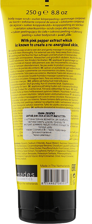 Скраб для тела "Острые ощущения" - Mades Cosmetics Recipes Spicy Sensation Sugar Scrub — фото N2