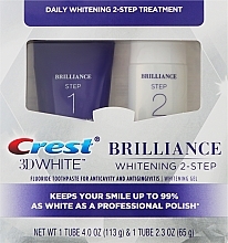 Парфумерія, косметика Дворівнева система відбілювання зубів - Crest 3D White Brilliance Daily Cleansing Toothpaste and Whitening Gel
