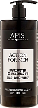 Зволожувальний гель для душу 3 в 1 - APIS Professional Action For Men — фото N3
