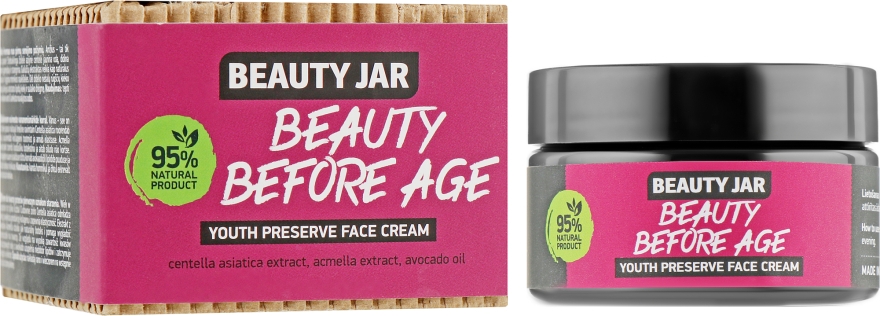 Антивозрастной крем для лица - Beauty Jar Beauty Before Age Youth Preserve Face Cream