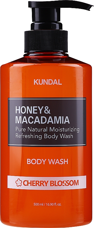 Гель для душа "Цветы вишни" - Kundal Honey & Macadamia Body Wash Cherry Blossom — фото N3