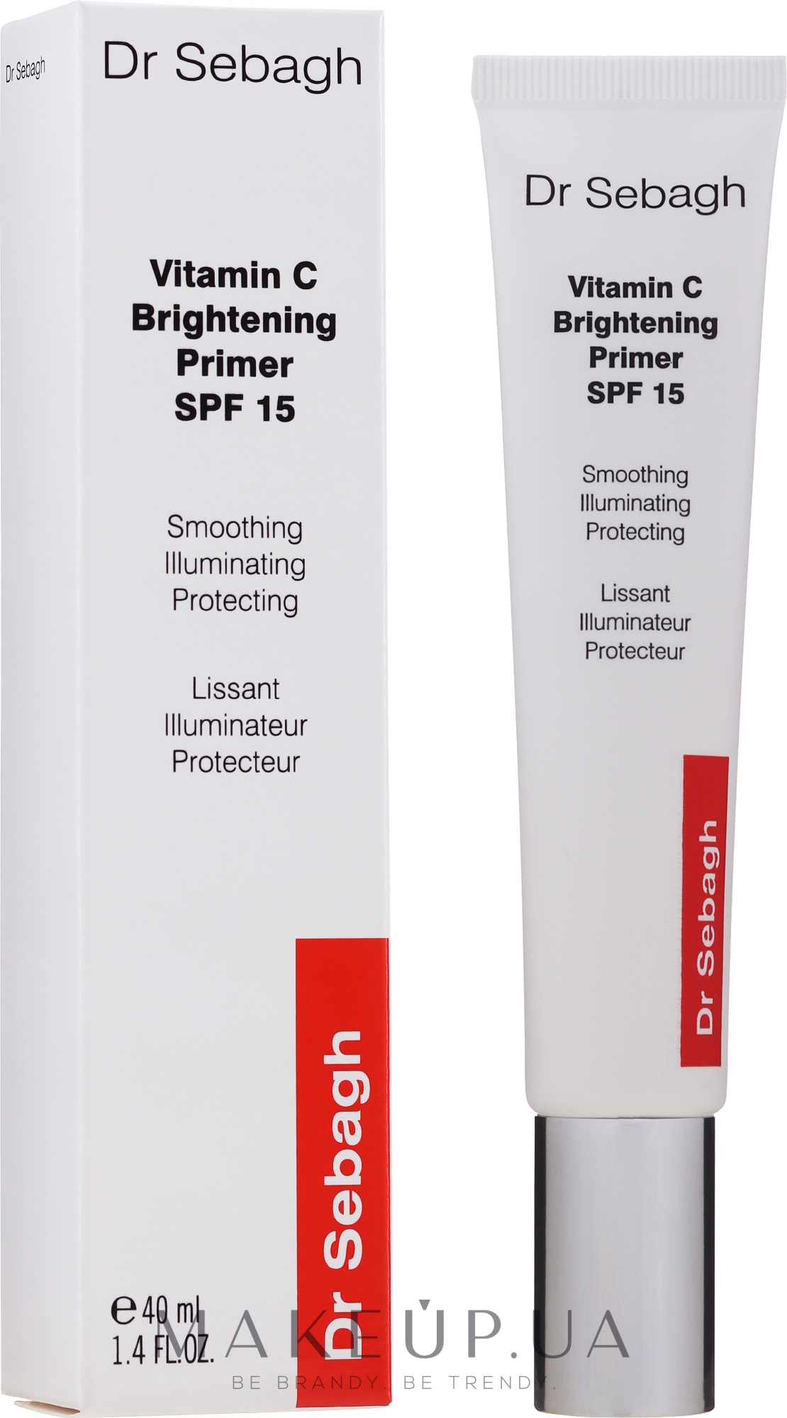 Крем-праймер с витамином С для сияния и защиты кожи SPF 15 - Dr Sebagh Vitamin C Brightening Primer SPF 15 — фото 40ml