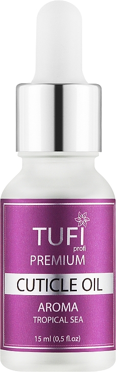 Масло для кутикулы "Тропическое море" - Tufi Profi Premium Aroma — фото N1