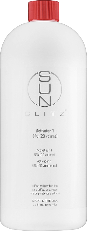 Активатор для фарби 6% - Sunglitz Activator 20 Volume — фото N1