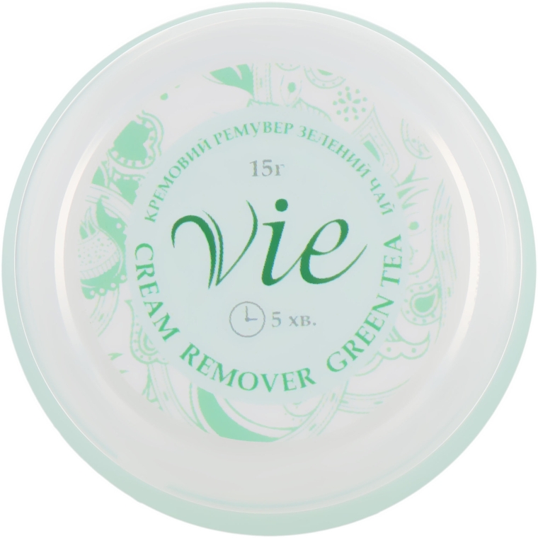Кремовий ремувер "Зелений чай" для зняття вій - Vie de Luxe Creen Tea Cream Remover — фото N1