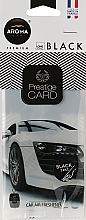 Парфумерія, косметика Ароматизатор із запахом целюлози "Black" для авто - Aroma Car Prestige Card