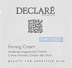 Парфумерія, косметика Крем для шкіри навколо очей - Declare Firming Eye Contour Cream (пробник)