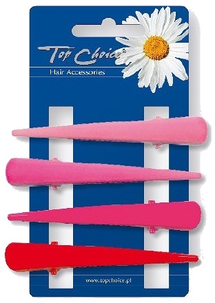 Заколки для волосся, 25075, рожеві і червоні - Top Choice — фото N1