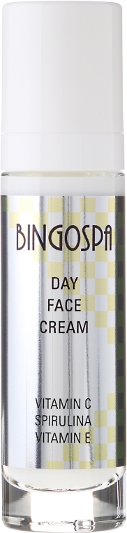 Дневной крем для лица с витамином С, спирулиной и витамином E - BingoSpa Day Fce Cream Vitamin C Spirulina Vitamin E — фото N2