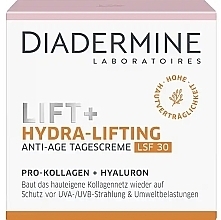 Денний крем для обличчя із захистом SPF 30 - Diadermine Lift+ Hydra-Lifting Anti-Age SPF 30 Day Cream — фото N1