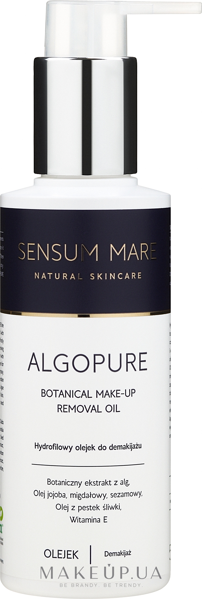 Гидрофильное масло для снятия макияжа - Sensum Mare Algopure otanical Make-Up Removal Oil — фото 150ml