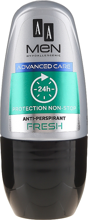 Шариковый дезодорант - AA Men Advance Care Protection Non-Stop 24h Anti-Perspirant Fresh — фото N1
