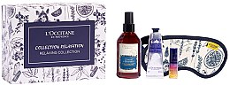 Парфумерія, косметика Набір - L'Occitane Relaxing Collection (oil-in-serum/5ml + mist/100ml + h/cr/30ml + sleep/mask/1)