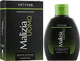 Гель для інтимної гігієни для чоловіків - Malizia Vetyver Uomo Intimate Wash — фото N2