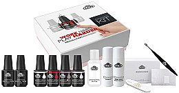 Парфумерія, косметика Стартовий набір для нігтів - LCN Recolution Advanced Starter Set (base/10ml + gel/10ml + n/gel/10mlx4 + n/prep/50ml + n/rem/ml + buff + n/clean/100ml + n/wraps/30pc + n/tool)