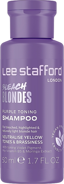 ПОДАРОК! Шампунь для тонирования окрашенных волос - Lee Stafford Bleach Blondes Purple Toning Shampoo — фото N1